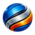 Industrial Management Systems logo with blue, silver, and orange metallic sphere on black background